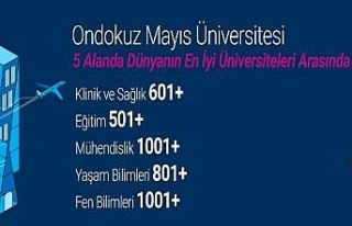 OMÜ dünyanın en iyi 522. üniversitesi