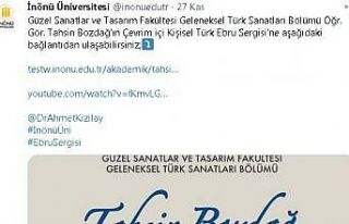 Online ebru sergisine ilgi