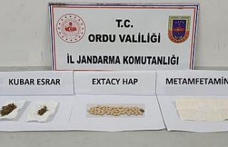 Ordu’da araçta uyuşturucu yakalandı