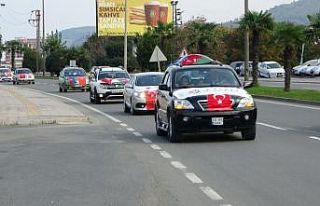 Ordu’da Azerbaycan’a destek konvoyu