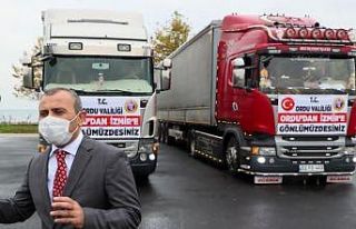 Ordu’dan İzmir’e yardım eli
