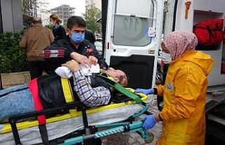 Otelin havalandırma boşluğuna düştü