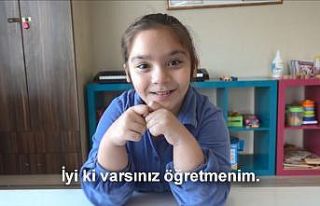Özel öğrencilerin hazırladığı klip öğretmenlerini...