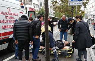(Özel) Şişli’de minibüse çarpan motosikletli...