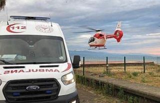 Pandemi nedeniyle hasta sayısı düşünce hava ambulansının...