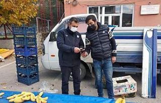 Pazar esnafına HES kodu sorgulaması yapıldı