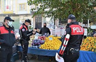 Polis pazar yerinde denetimi sıklaştırdı