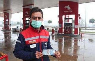 Pompacıya sahte para verip gazladı