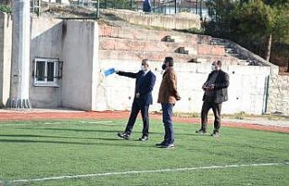 Safranbolu Sentetik Futbol Sahası’nın zemini yenileniyor