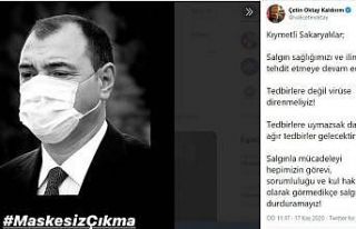 Sakarya Valisi Kaldırım uyardı: “Tedbirlere uymazsak...