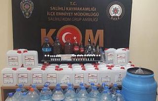 Salihli’de 319 litre sahte içki ele geçirildi