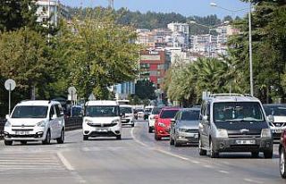 Samsun’da motorlu kara taşıt sayısı bir yılda...