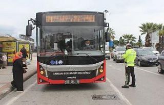 Samsun’da toplu taşımada HES kodu denetimi