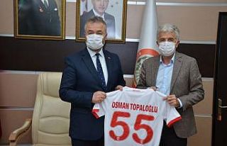 Samsunspor Futbol Akademisi’nden Başkan Topaloğlu’na...