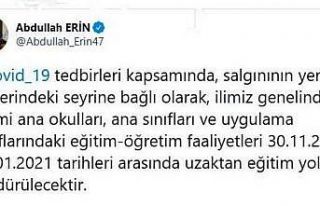 Şanlıurfa’da anaokullarına da uzaktan eğitim