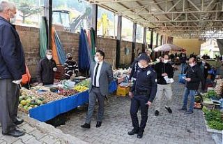 Şaphane pazarında önlemler en üst seviyede
