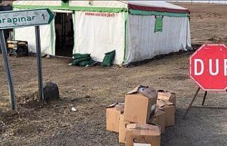 Sarıkamış’ta karantinaya alınan köylere gıda...