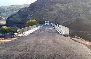 Selde hasar gören köprünün yerine yenisi yapıldı