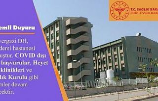 Servergazi Devlet Hastanesi korona virüs hastanesi...
