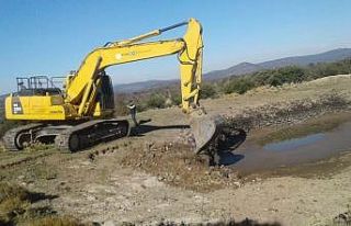 Seyitli HİS göletlerinde temizlik başladı