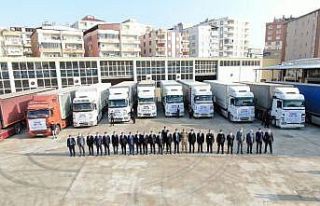 Siirt’ten İzmir’e 10 tır yardım malzemesi gönderildi