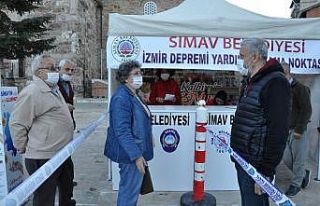 Simav’da depremzedeler için yardım kampanyası