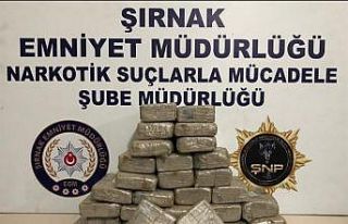 Şırnak’ta 20 kilogram eroin ele geçirildi