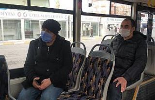 Sivil polislerden halk otobüsünde Covid-19 denetimi