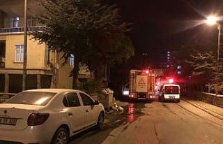 Sobadan çıkan yangın itfaiye ekiplerini harekete...