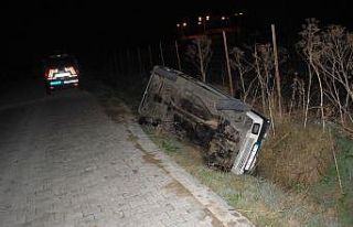 Sokağa çıkma kısıtlamasında kaza: Şarampole...