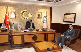 Sosyal Hizmetler İl Müdürü Turan, Rektör Aldemir’i...