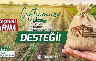 Sözleşme imzalayan çiftçiye tohum ve gübre desteği