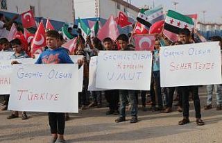 Suriyeli yetimlerden İzmir’e ’geçmiş olsun’...