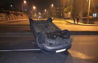 Takla attı, metrelerce sürüklendi