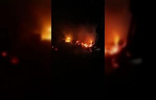 Tarsus’ta yanan çadırda maddi hasar oluştu