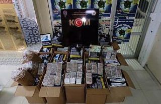 Tekirdağ’da 170 kilo tütün ve 8 bin 120 dolu...