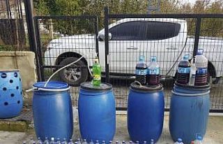 Tekirdağ’da 520 litre sahte içki ele geçirildi