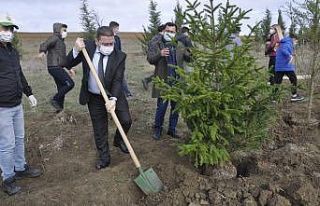 Tekirdağ’da fidanlar toprakla buluştu