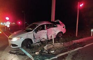 Tekirdağ’da otomobil ile kamyonet çarpıştı:...