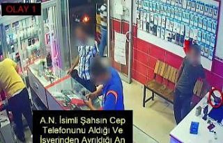 Telefon hırsızı yakalandı