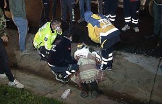 TEM Otoyolu’nda yol kenarına savrulan minibüs...