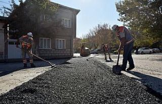 Tepebaşı’nda üst yapı çalışmaları sürüyor