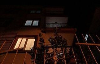 Terastan demir parmaklığın üzerine düştü
