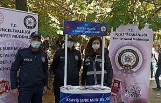 Tunceli polisi, şiddetin önlenmesine yönelik vatandaşları...