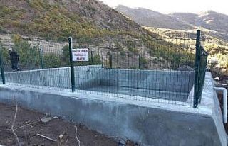 Tunceli’de sulama havuzu ve hat yapım projesi tamamlandı