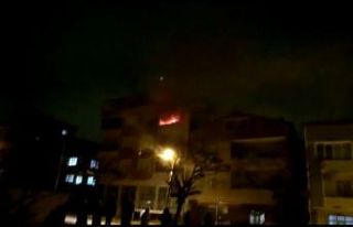 Tuzla’da apartman dairesi alev alev yandı