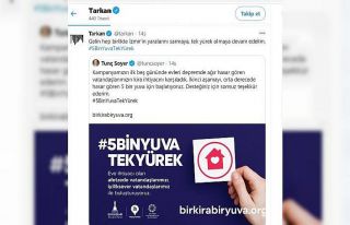 Ünlü sanatçı Tarkan’dan İzmir depremi için...