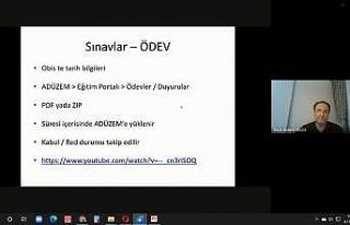 Uzaktan eğitimde sınavlar toplantısı gerçekleşti