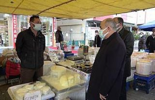 Vali Dağlı pazar denetiminde