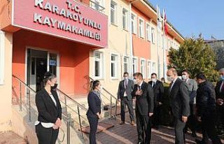 Vali Sarıibrahim, Kaymakam Göktaş’ı ziyaret...